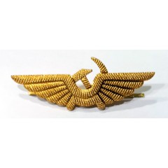 Кокарда ВКС/ВВС на тулью офисных фуражек (крылья, звезда большая, рифленая) FR062