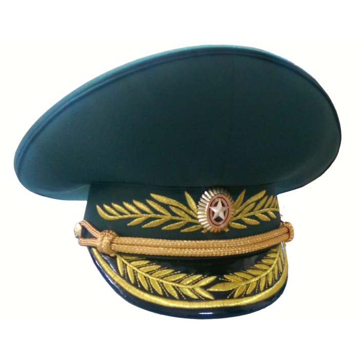 Фуражка Росгвардии машинная вышивка, высокая тулья F069