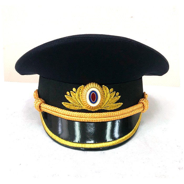 Фуражка офисная Полиции, машинная вышивка OF039