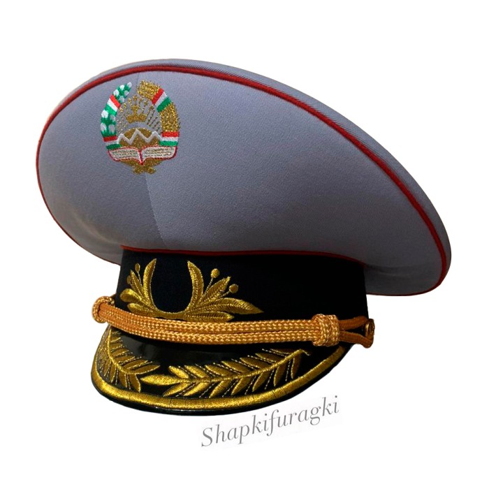 Фуражка с машинной вышивкой, Таджикистан