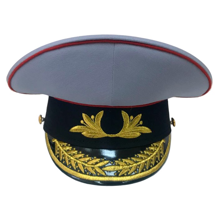 Фуражка МВД парадная, машинная вышивка, F100