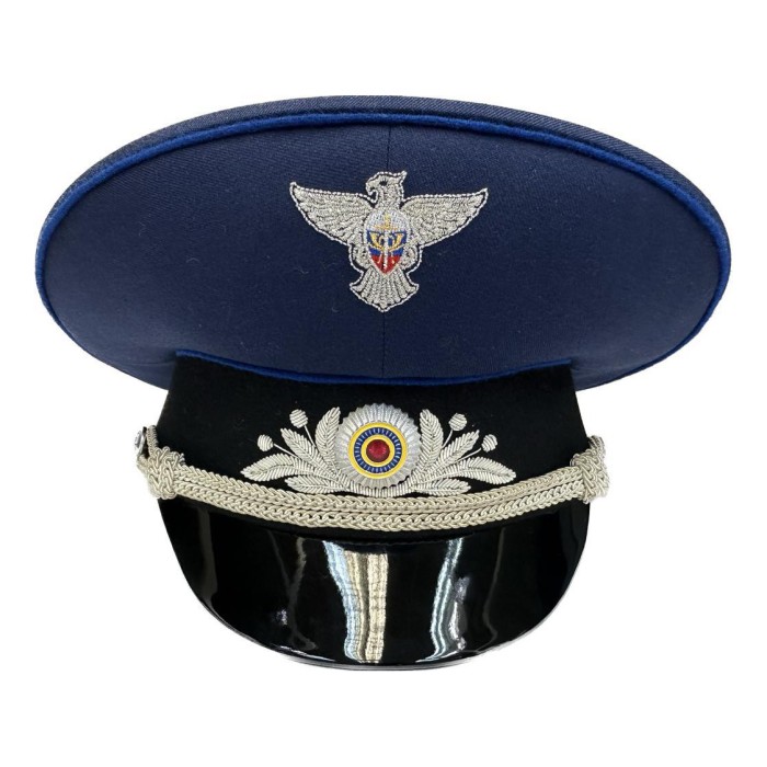 Фуражка ведомственная с комбинированной вышивкой серебро (Предзаказ)