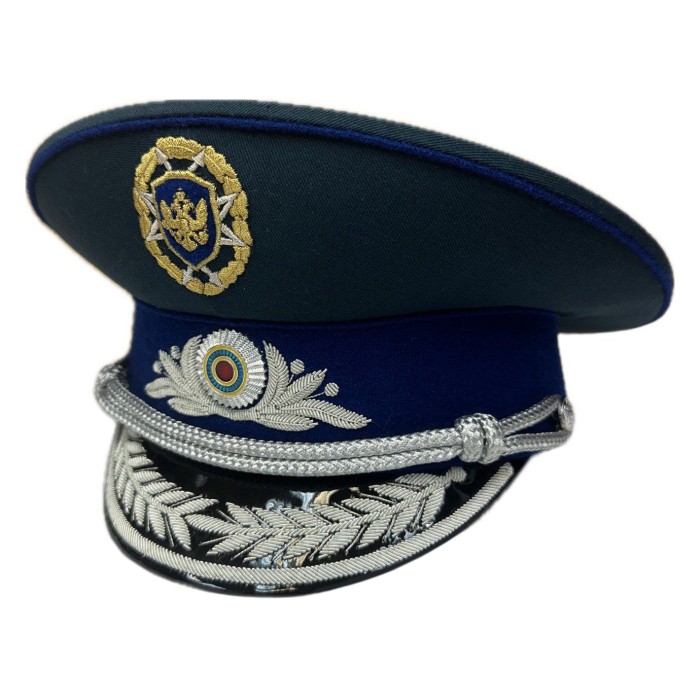 Фуражка АНБ, ручная вышивка, серебро, золото, шелк