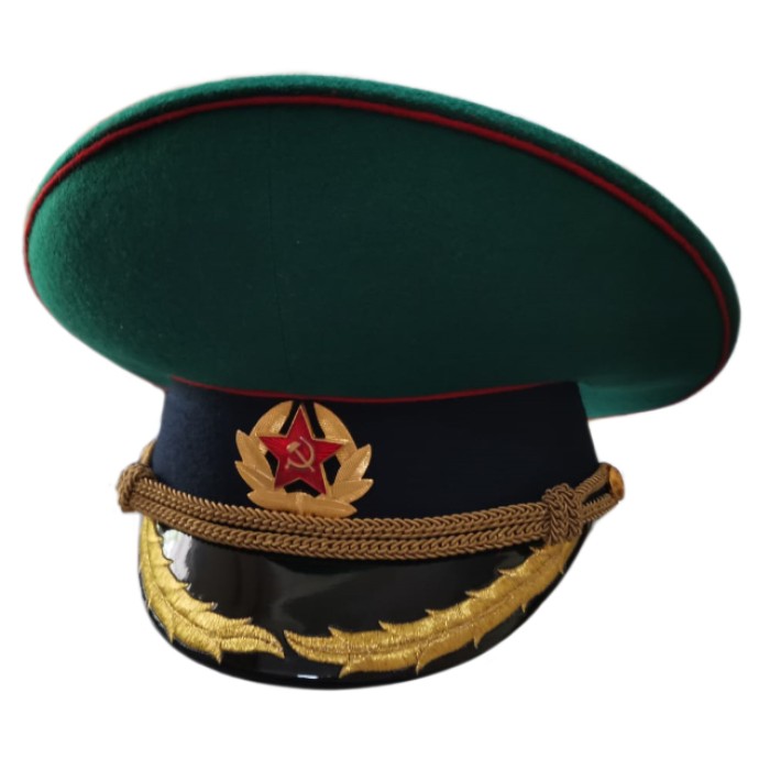 Фуражка Пограничных войск СССР с машинной вышивкой козырька, тулья 9,5 см (Предзаказ)