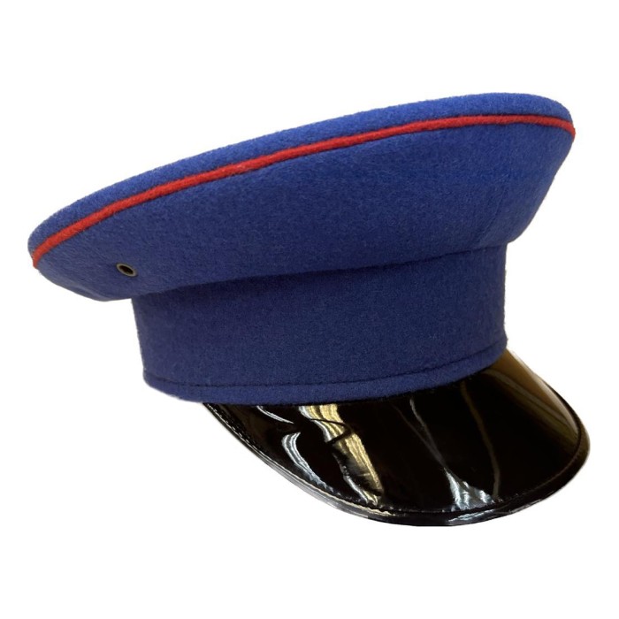 Фуражка синяя с лаковым козырьком HC087