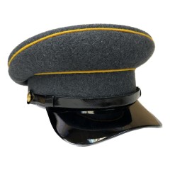Фуражка серое сукно с лаковым козырьком и тренчиком HC088
