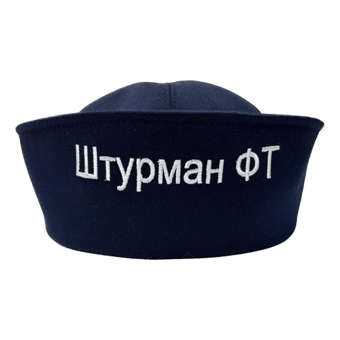 Брендовая морская шапочка, индивидуальная разработка вышивки Y320